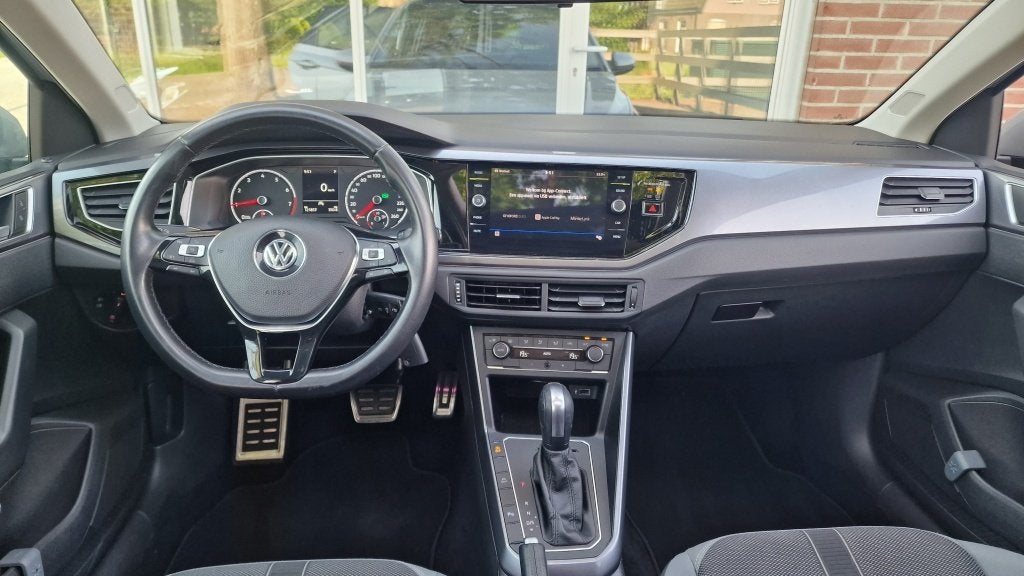 Volkswagen Polo 1.0 TSI Highline, Pano Automaat! (bj 2019), Auto's, Dealer onderhouden, Stof, Gebruikt, 95 pk