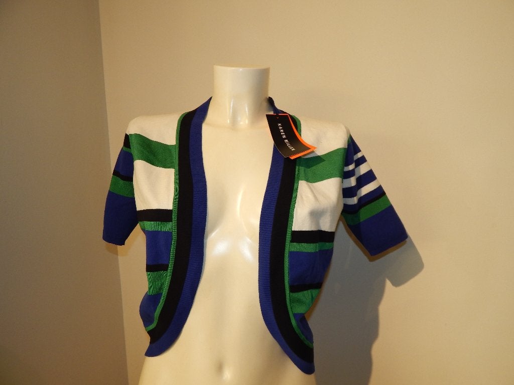 Karen Millen vest breisel mooie kleuren combi Nieuw mt 3/40, Maat 38/40 (M), Karen Millen, Nieuw, Meerkleurig