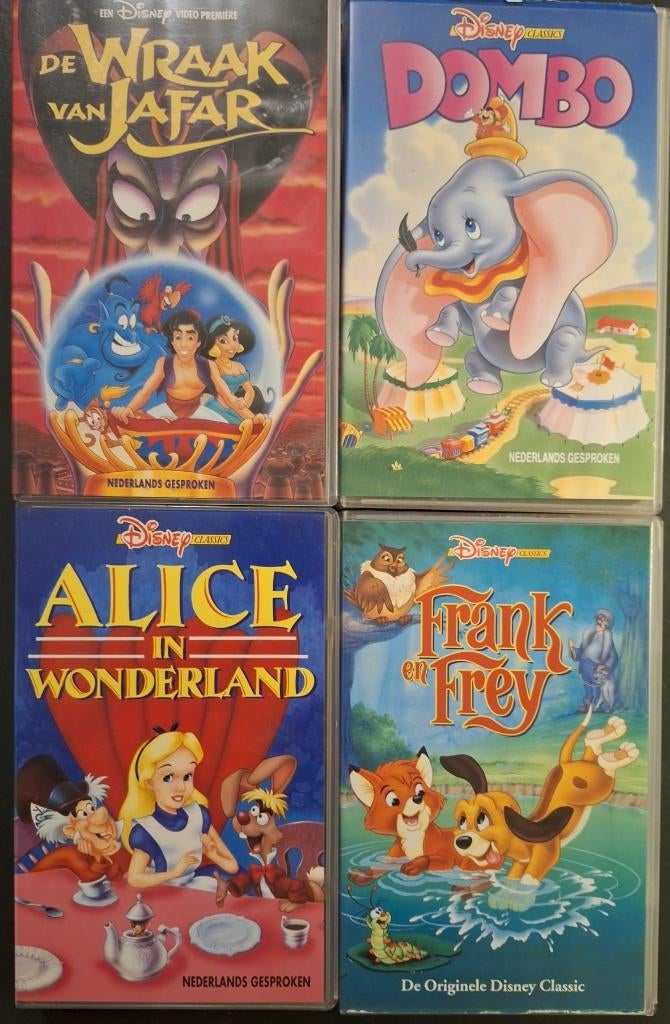 (Disney) VHS banden, Cd's en Dvd's, Ophalen, Gebruikt, Tekenfilm, Alle leeftijden