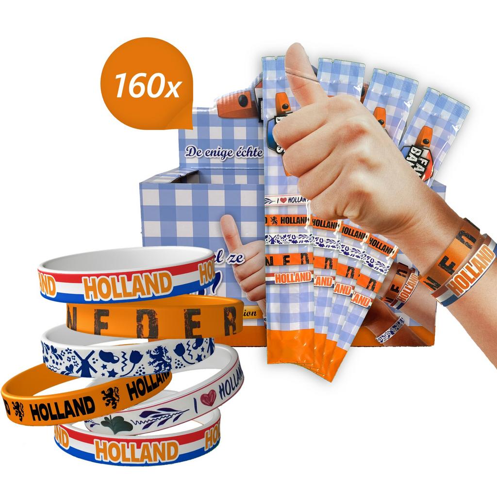 WK Spaaractie armbandjes Holland met displays, Ophalen of Verzenden