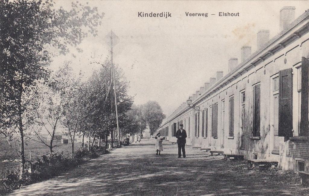 Kinderdijk, Elshout, 1909., Verzenden, Voor 1920, Gelopen, Zuid-Holland