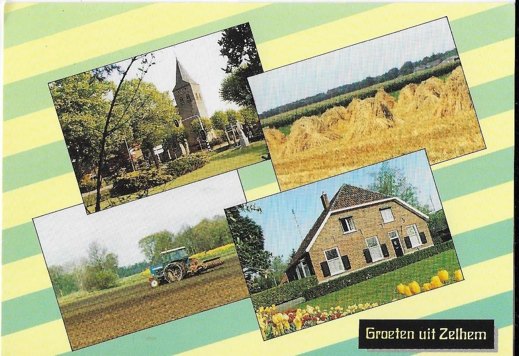 Ch1025 Ongelopen ansichtkaart groeten uit Zelhem, Verzamelen, Ansichtkaarten | Nederland, Ophalen of Verzenden, 1980 tot heden