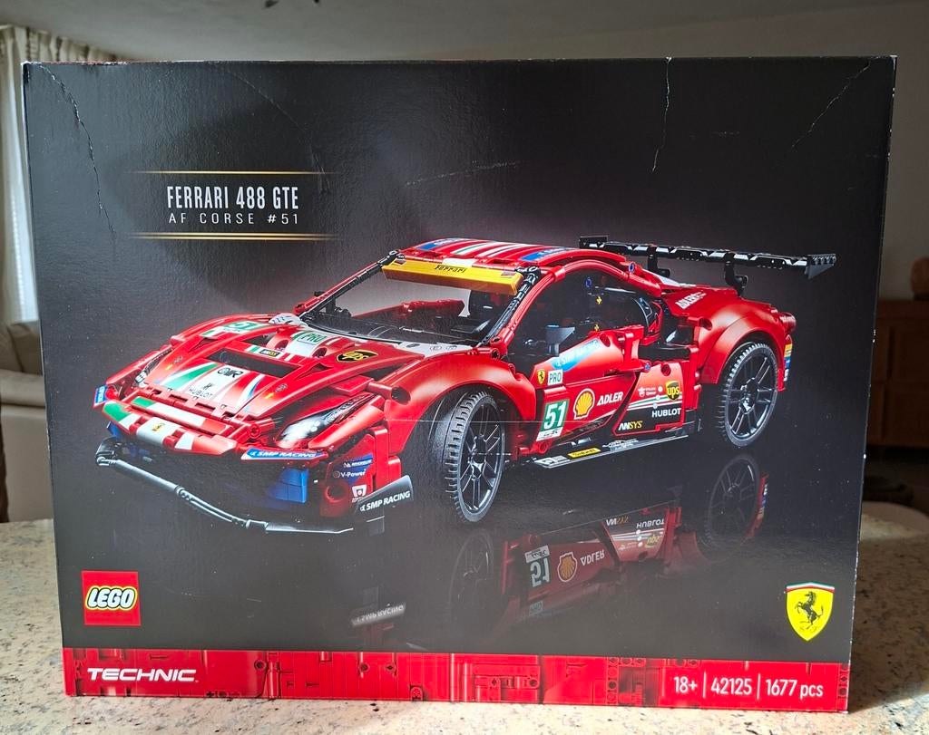 Lego Technic Ferrari 488 GTE AF Corse #51, Lego, Ophalen of Verzenden, Zo goed als nieuw, Technic