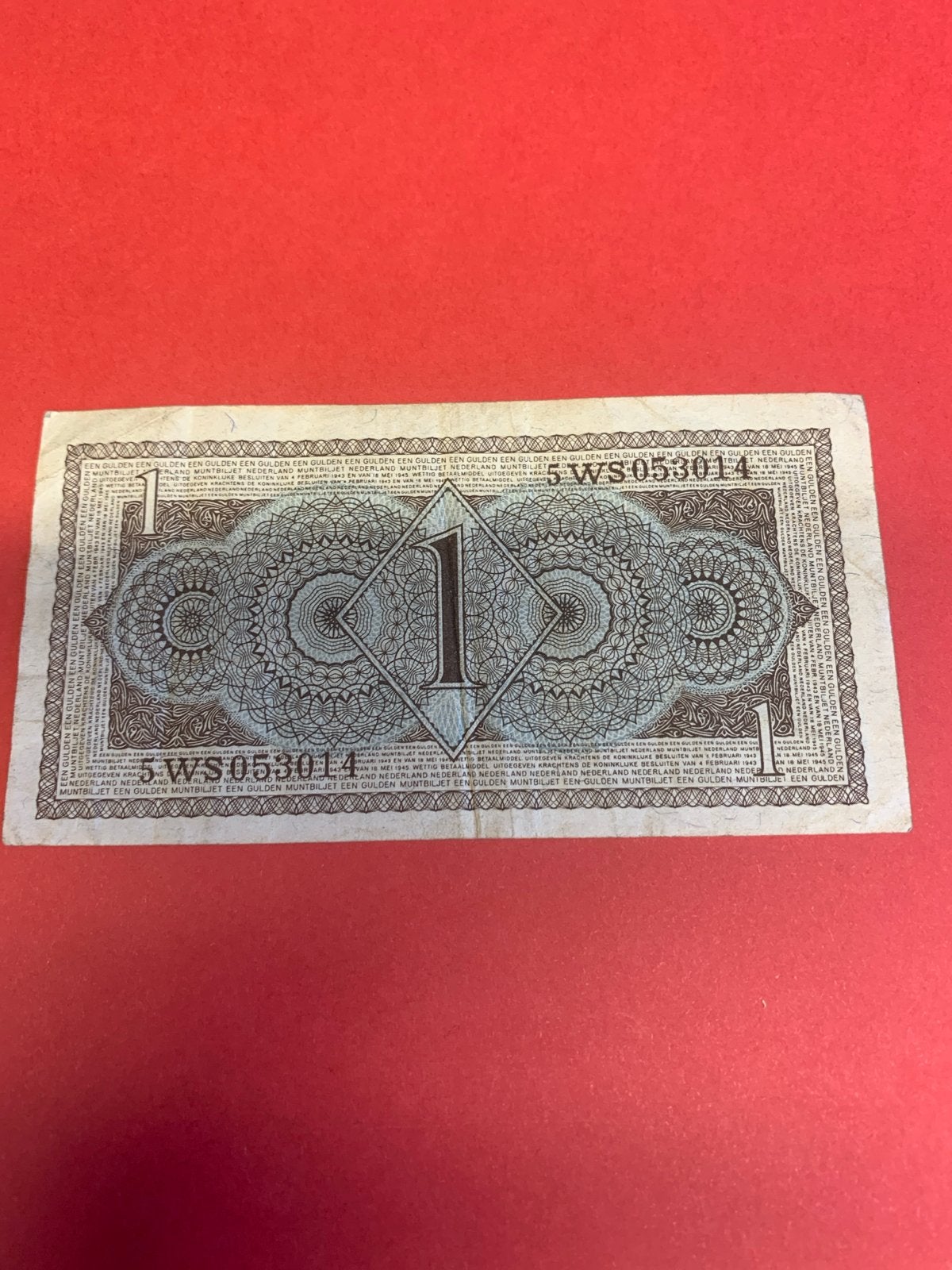 Zeldzaam 1 Gulden Muntbiljet Nederland 1949, Ophalen of Verzenden, 1 gulden, Los biljet