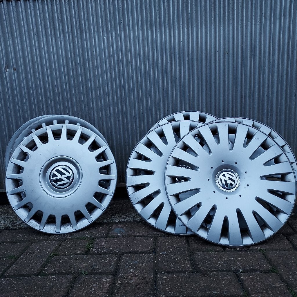Volkswagen wieldoppen 15" 16", Auto diversen, Wieldoppen, Ophalen of Verzenden, Gebruikt