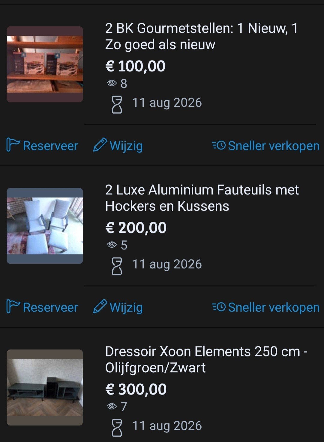 Moet weg ivm verhuizing nieuw, zo goed als nieuw of gebruikt, Ophalen