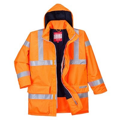 PortWest Bizflame Regen Hi-Vis Vlamvertragende werkjas, B, Heren, Nieuw, Ophalen of Verzenden