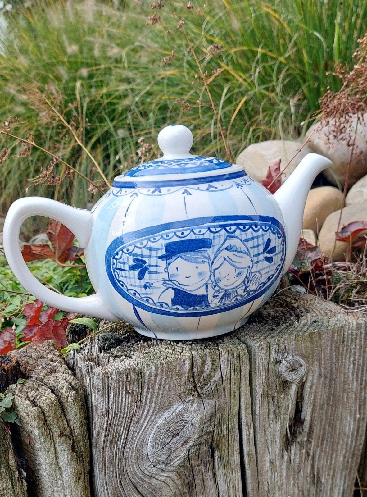 Delfts blauw Blond theepot., Ophalen of Verzenden