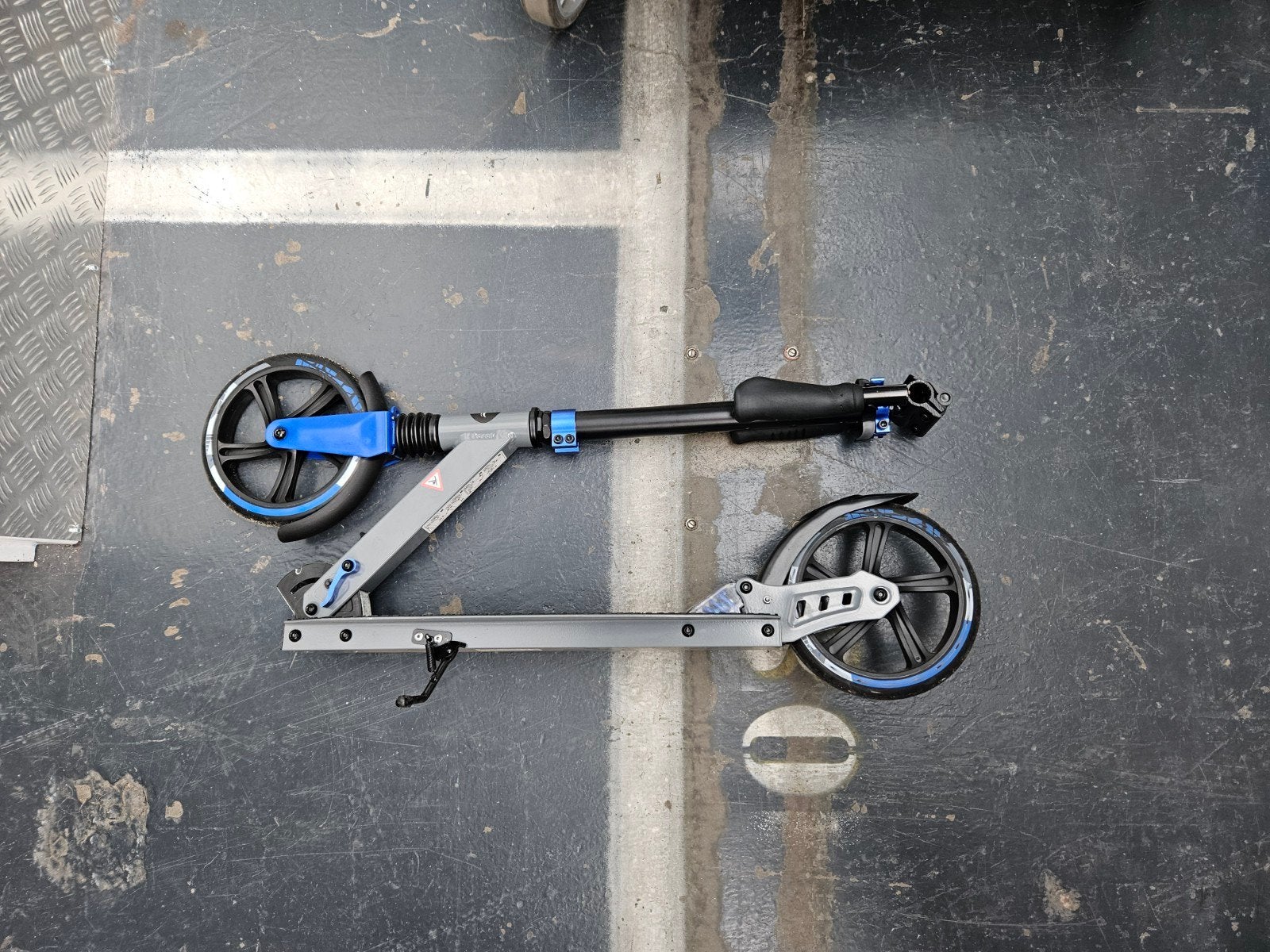 crivit aluminium step voor volwassenen blauw, Ophalen, Zo goed als nieuw, Gewone step, Crivit