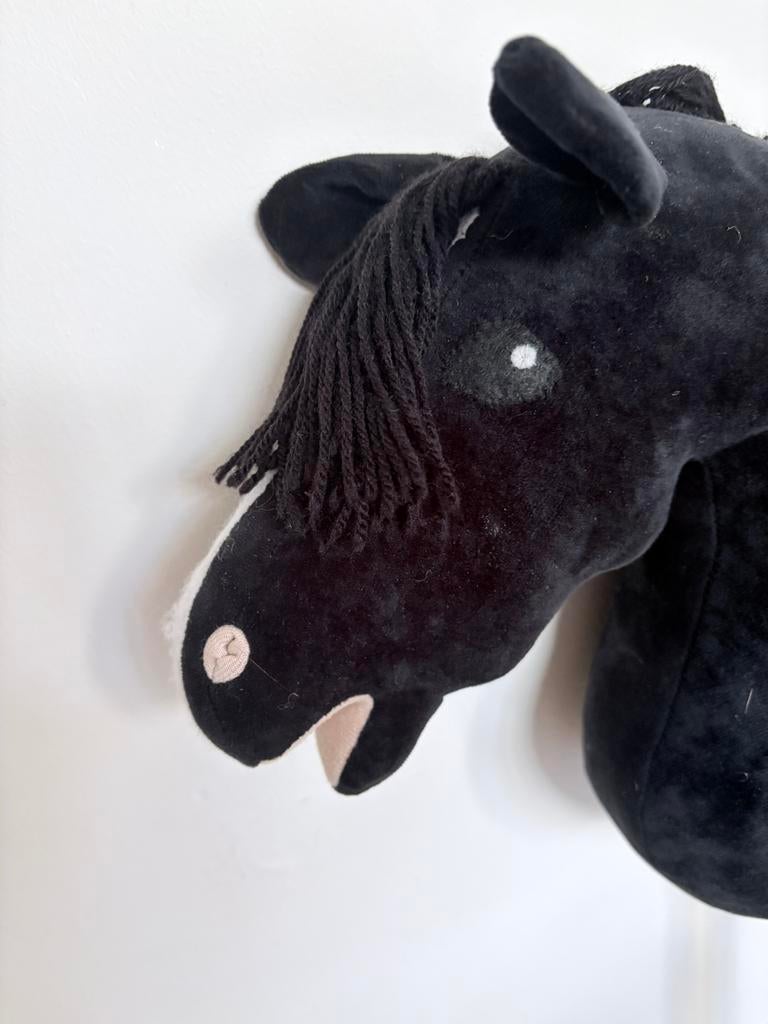 Prachtige zwarte hobbyhorse, Ophalen of Verzenden, Zo goed als nieuw