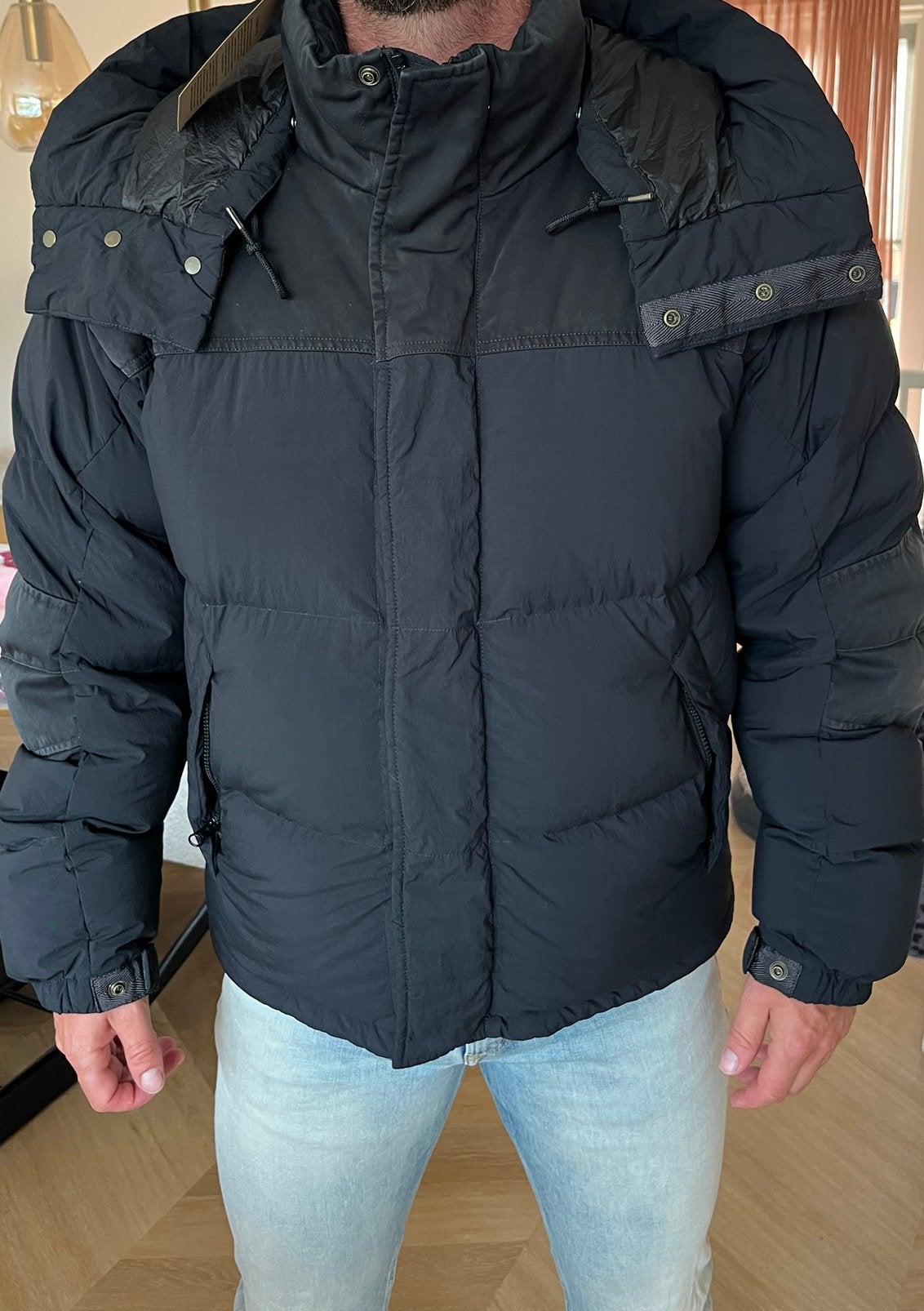 Ten C Aspen Combo Down Jacket met hoes - Nieuw met labels, Kleding | Heren, Ophalen of Verzenden, Nieuw, Maat 48/50 (M), Zwart