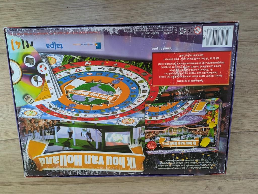 Ik Hou Van Holland Bordspel - Compleet met DVD, Vijf spelers of meer, Ophalen, Gebruikt, Talpa