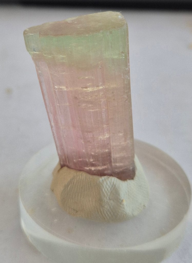 toermalijn 3 kleurig   edelsteen, Verzamelen, Mineralen en Fossielen, Verzenden, Mineraal