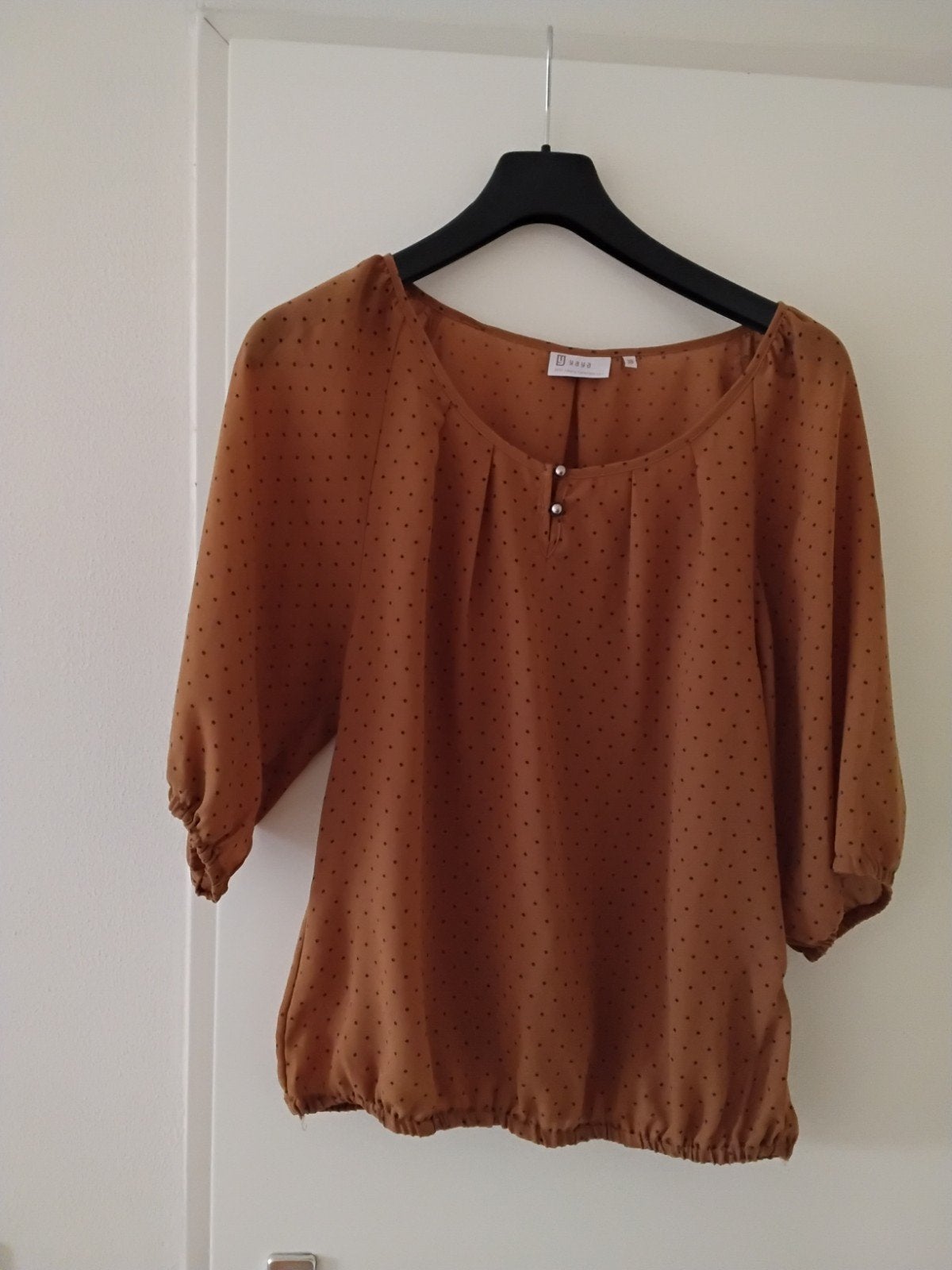 blouse  Yaya 38 camel met stip, Ophalen of Verzenden, Zo goed als nieuw