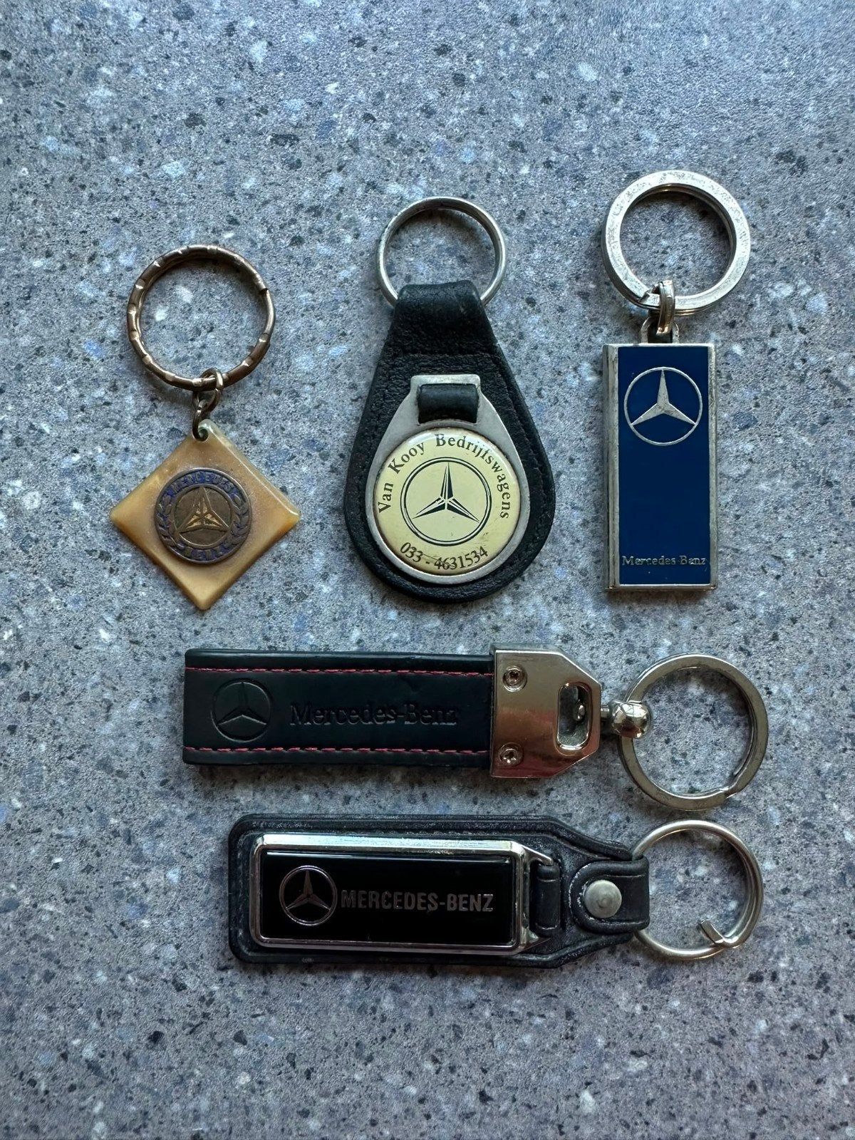 5x Mercedes sleutelhanger, Verzamelen, Sleutelhangers, Ophalen of Verzenden, Gebruikt, Merk