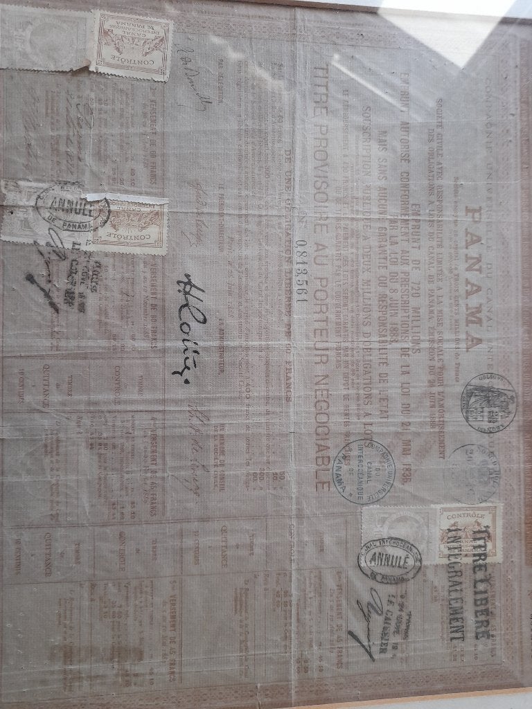 Aandeel van het panama suezkanaal, Verzenden, Voor 1920, Aandeel