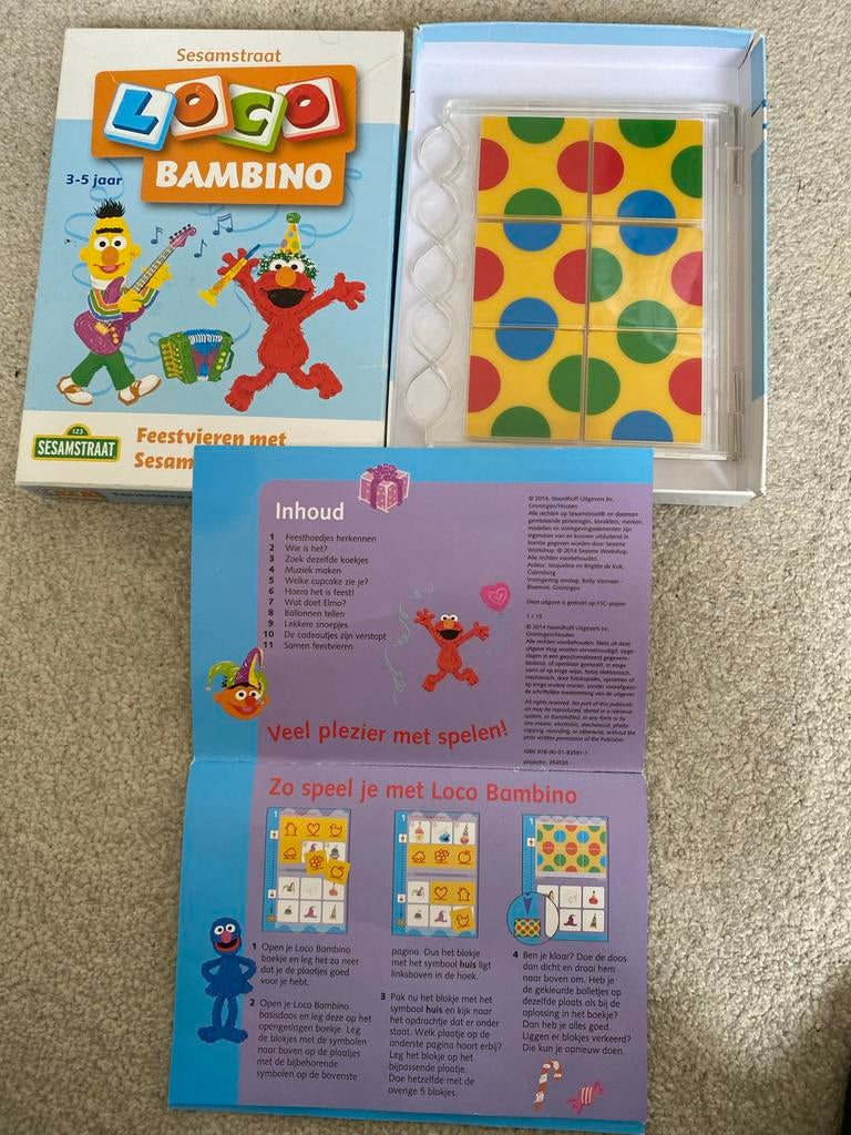 Sesamstraat Loco Bambino spel 3-5 jaar, Kinderen en Baby's, Ophalen of Verzenden, Zo goed als nieuw, Puzzelen