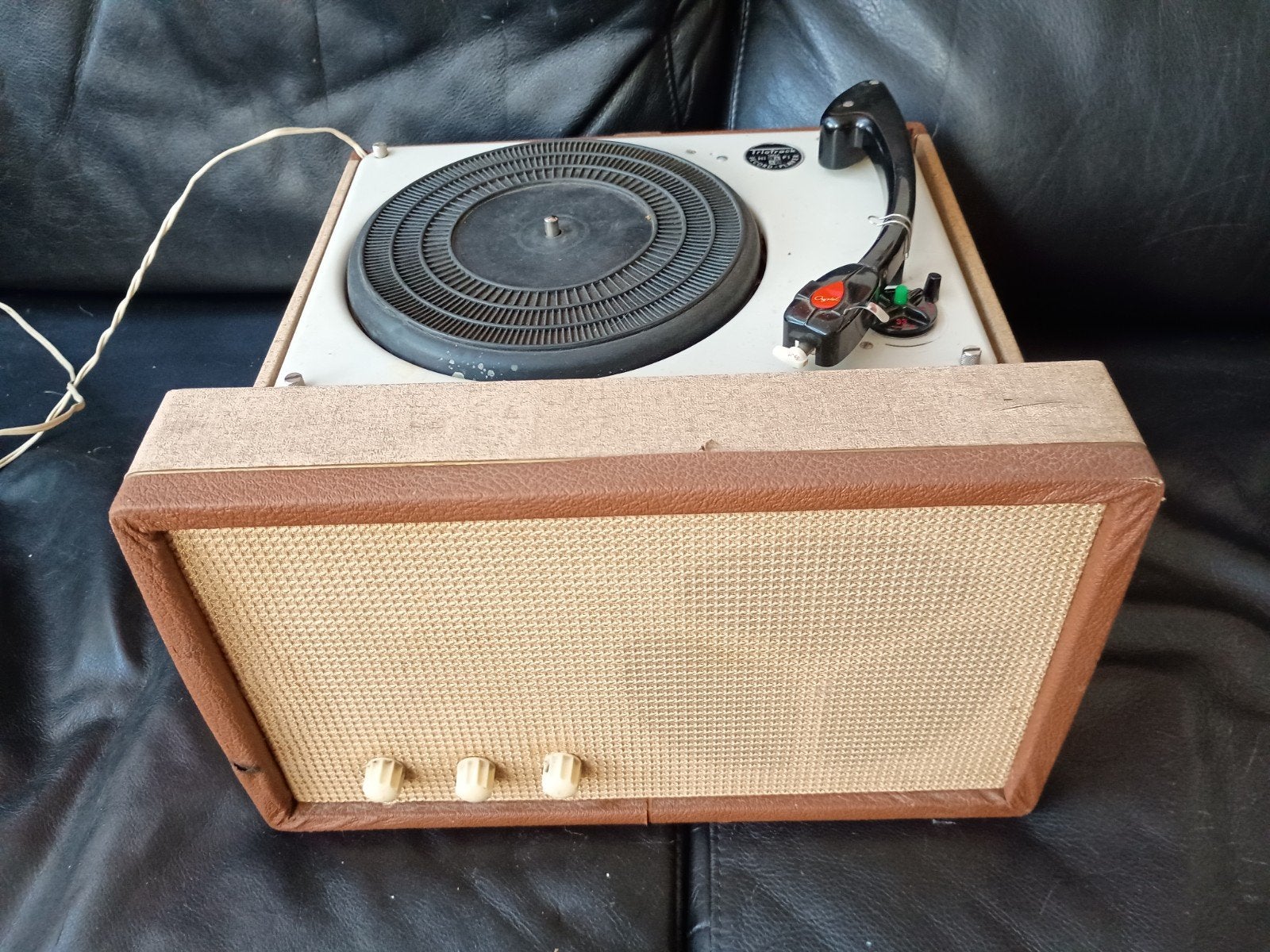 Vintage Triotrack  - Draagbare Platenspele, Ophalen of Verzenden, Gebruikt, Overige merken