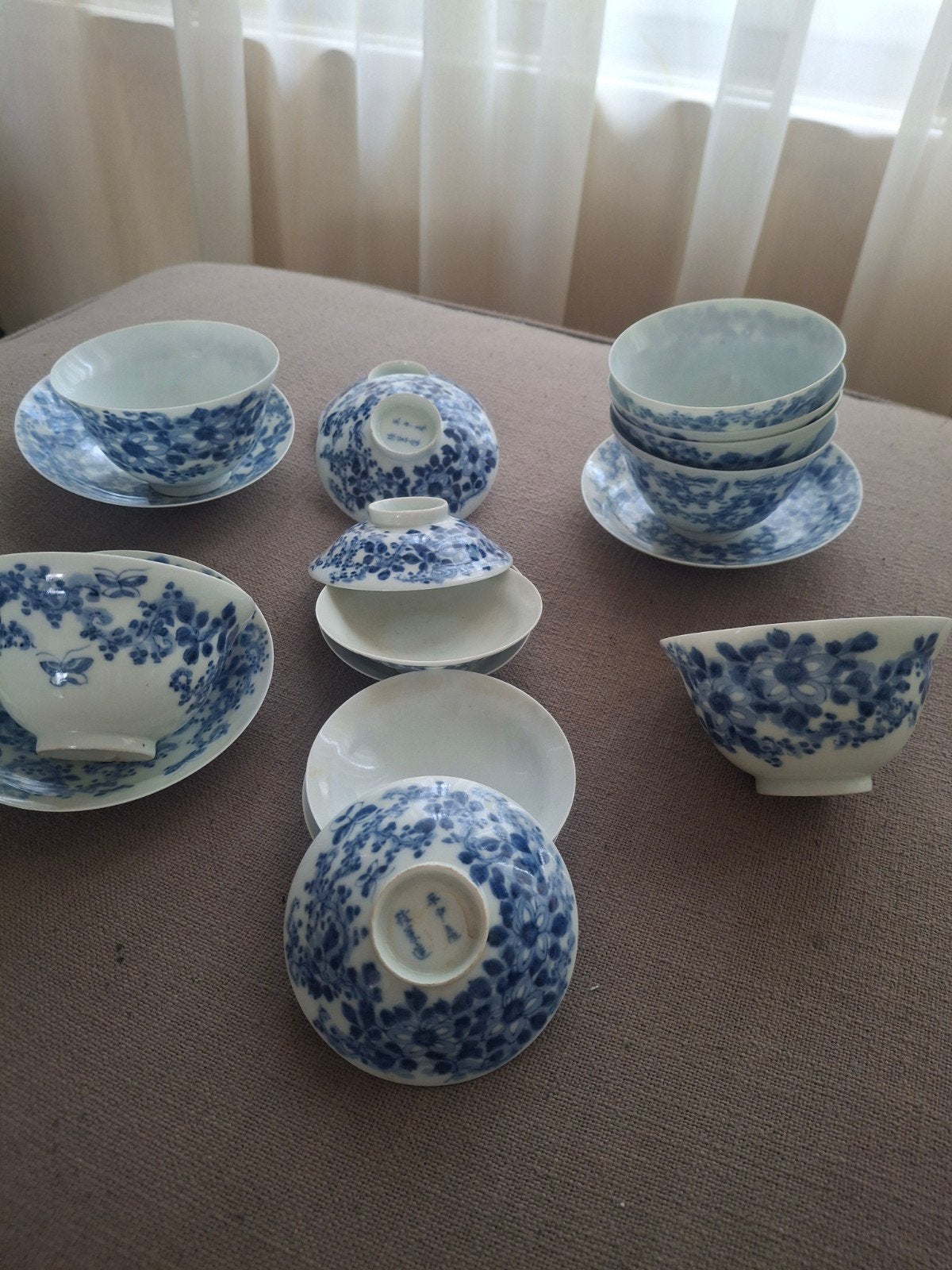 Antieke Chinese /japanse porseleinen theekopjes en schotels, Ophalen
