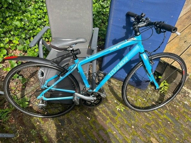 trek sportfiets 1,40cm tot  1,65, Fietsen en Brommers, Fietsen | Dames | Sportfietsen en Toerfietsen, Gebruikt, 10 tot 15 versnellingen