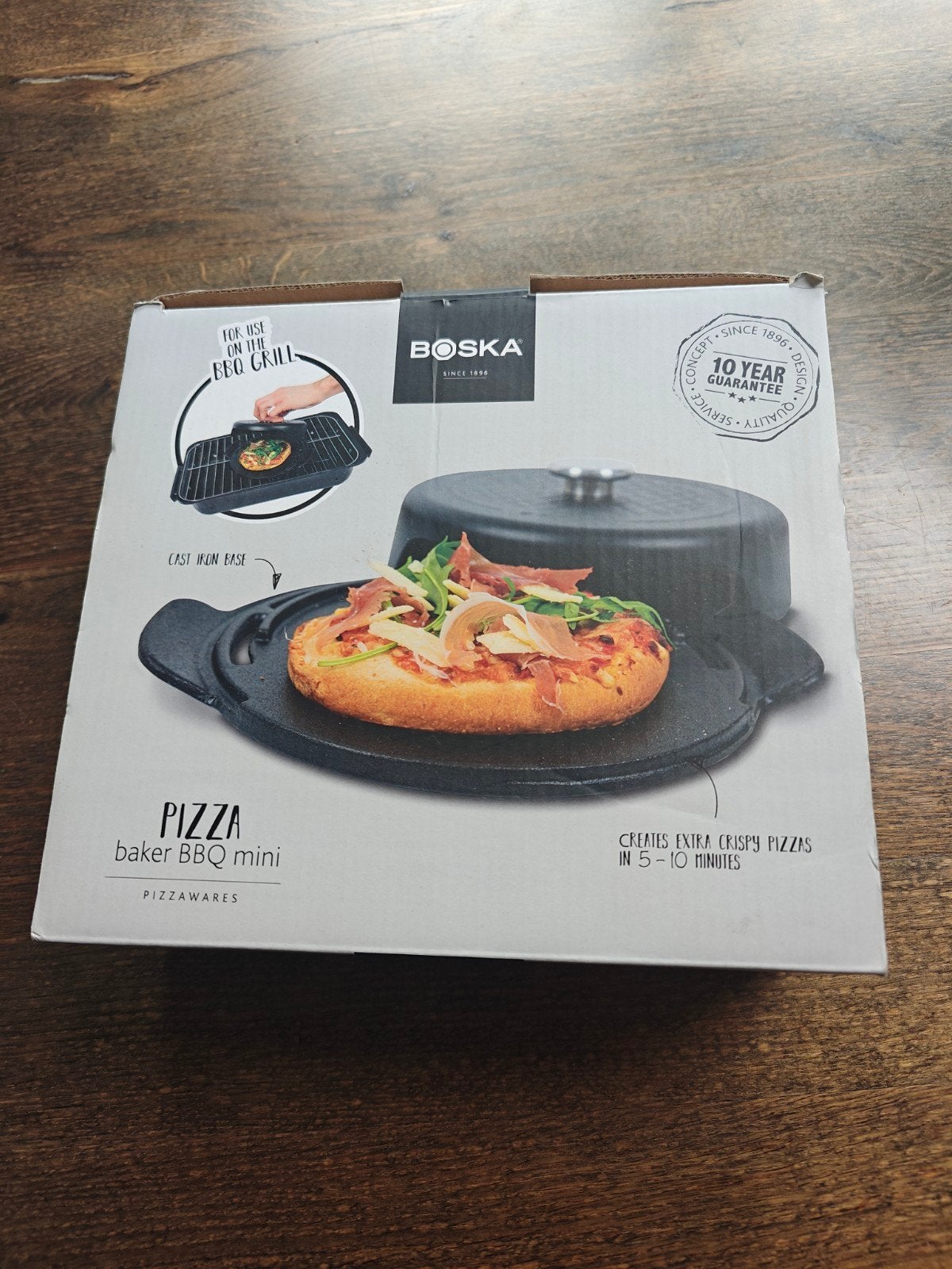 Boska Pizza Baker BBQ Mini - Gietijzeren Pizzaplaat, Ophalen of Verzenden, Nieuw, Boska