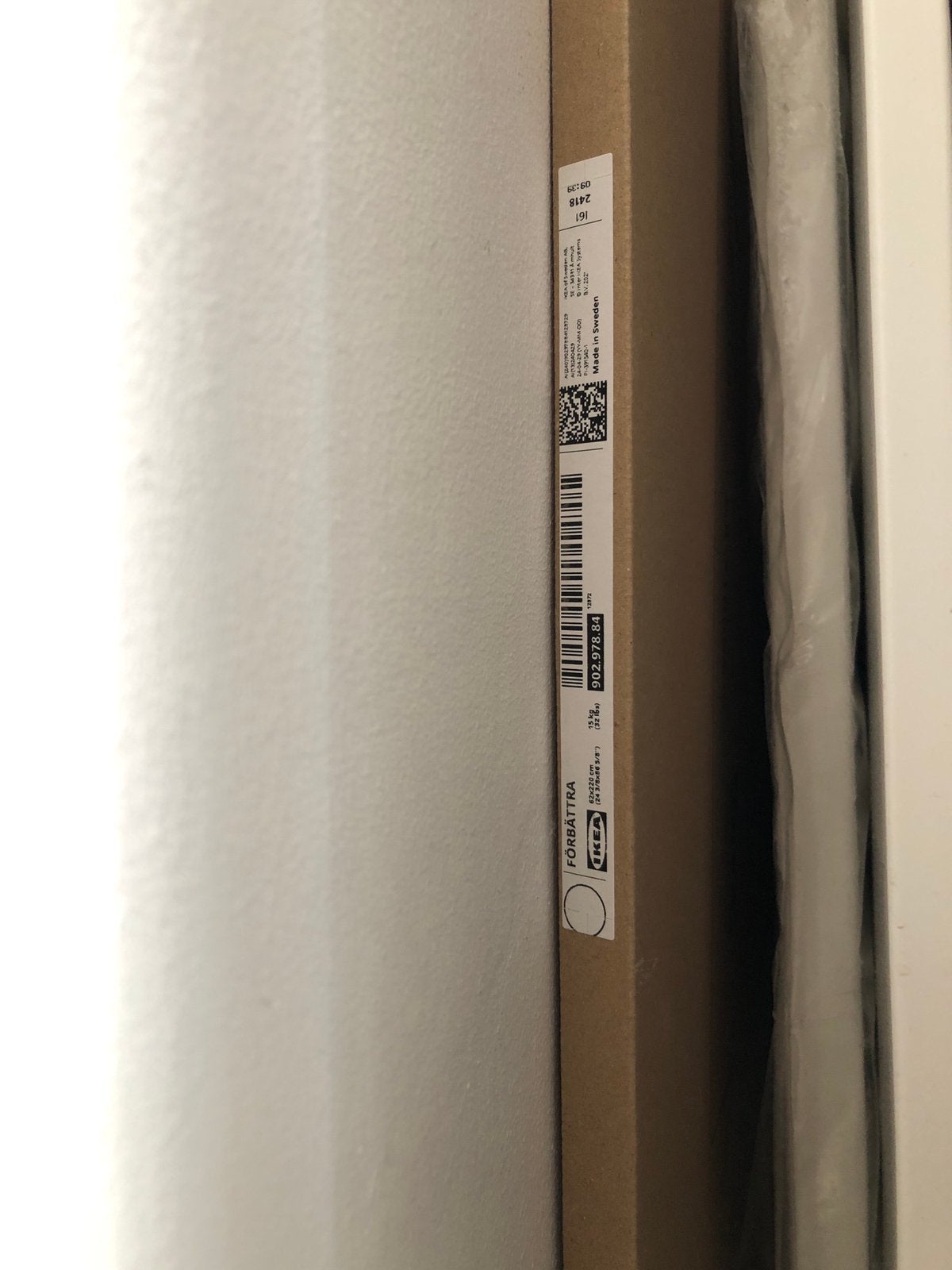 IKEA FÖRBÄTTRA Bedekkingspaneel, wit, 62x220 cm, Ophalen, Zo goed als nieuw, Plinten