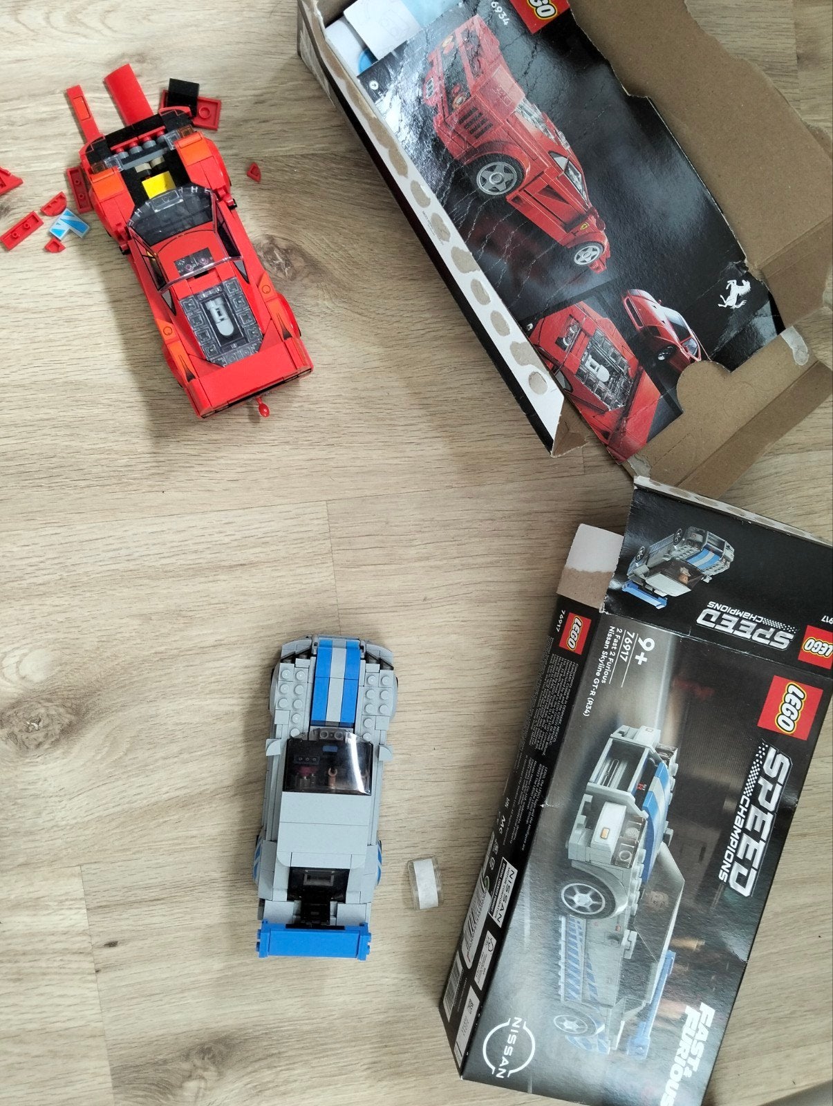 LEGO Speed Champions Ferrari F40 & Nissan Skyline GT-R, Ophalen of Verzenden, Gebruikt, Overige merken