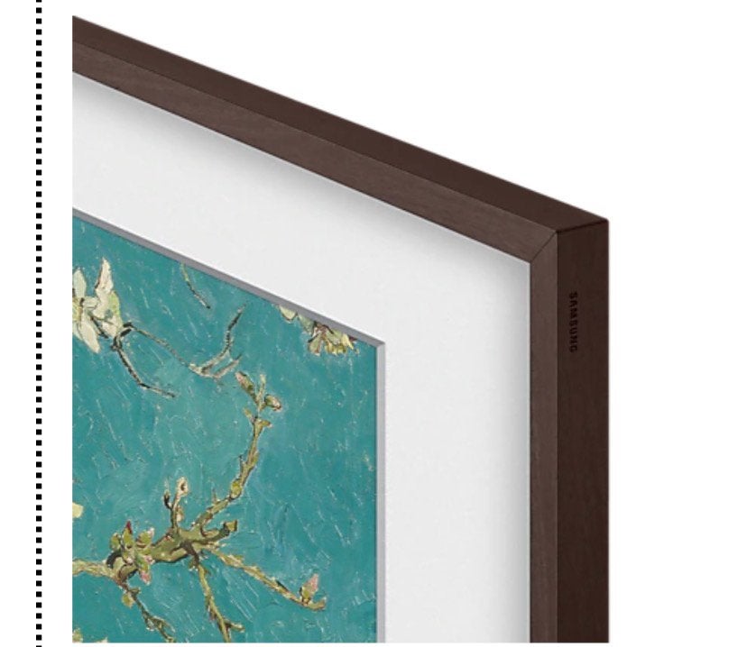 Samsung The Frame verwisselbare lijst  Walnoot 75 inch, Ophalen, Zo goed als nieuw