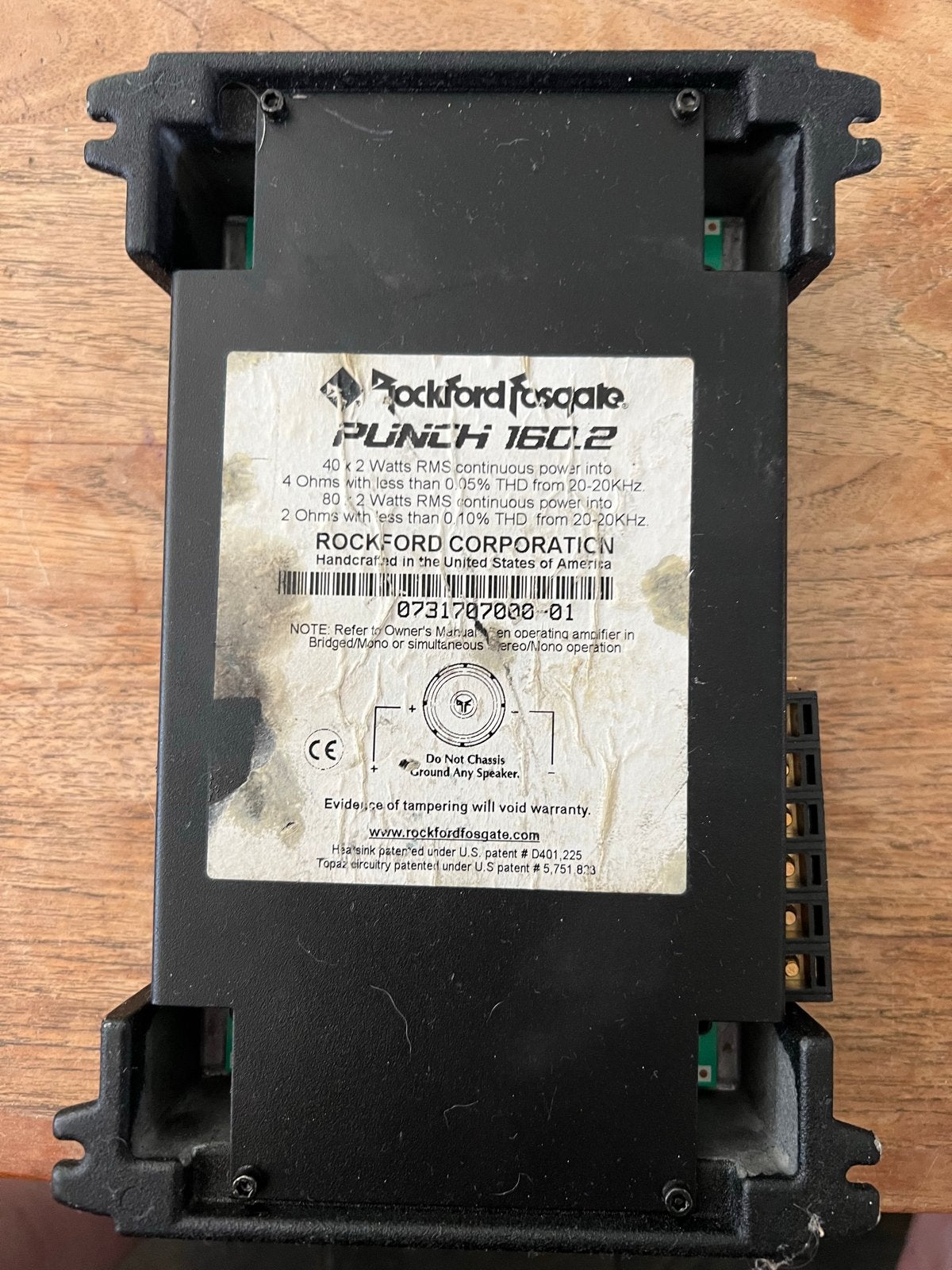 Rockford Fosgate Punch 160.2 Auto Versterker en. De 200.4, Overige merken, Gebruikt, Verzenden, 60 tot 120 watt