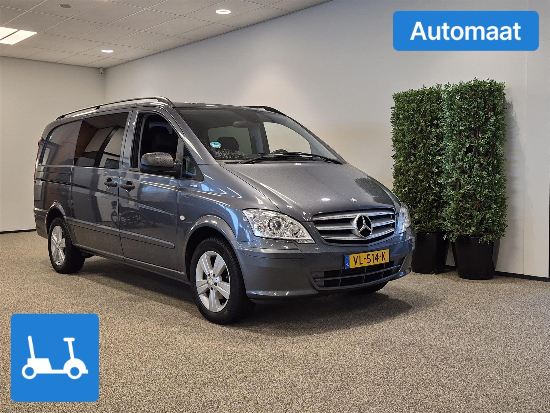Mercedes-Benz Vito L2H1 (MARGE) Dubbele Cabine Automaat 5+0, Auto's, Gebruikt, 4 cilinders, 2008 kg, Bedrijf