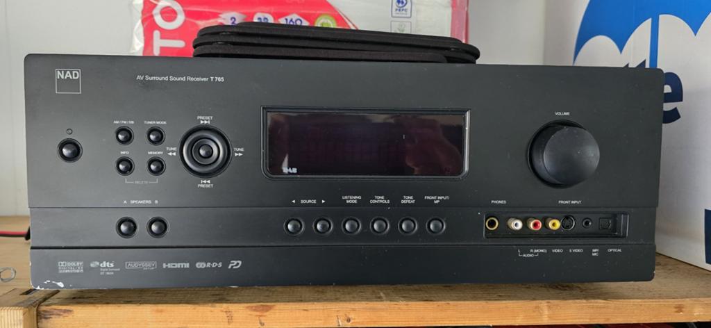 NAD T765 HIGH END Surround Versterker met Afstandsbediening, Ophalen of Verzenden, 120 watt of meer, Overige merken