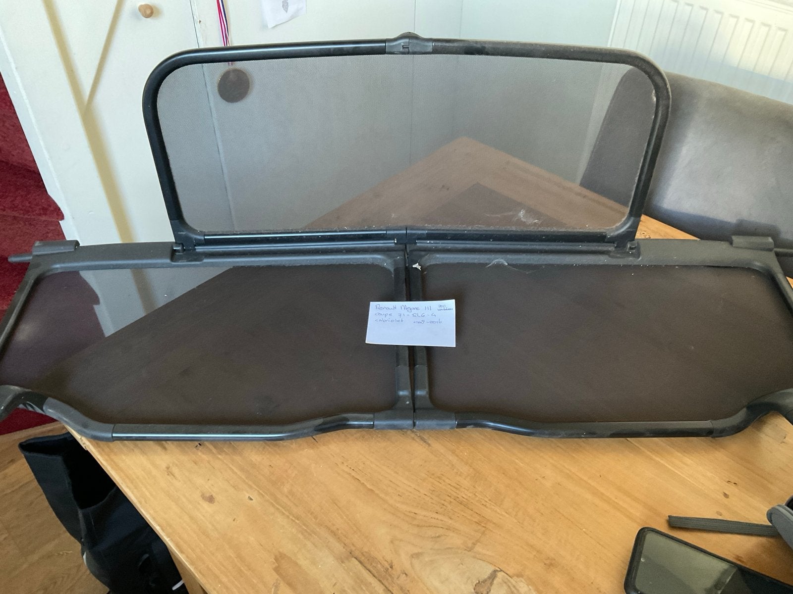 Windscherm deelbaar Renault Megane 3 Coupé Cabrio 2008-2016, Ophalen, Gebruikt, Renault