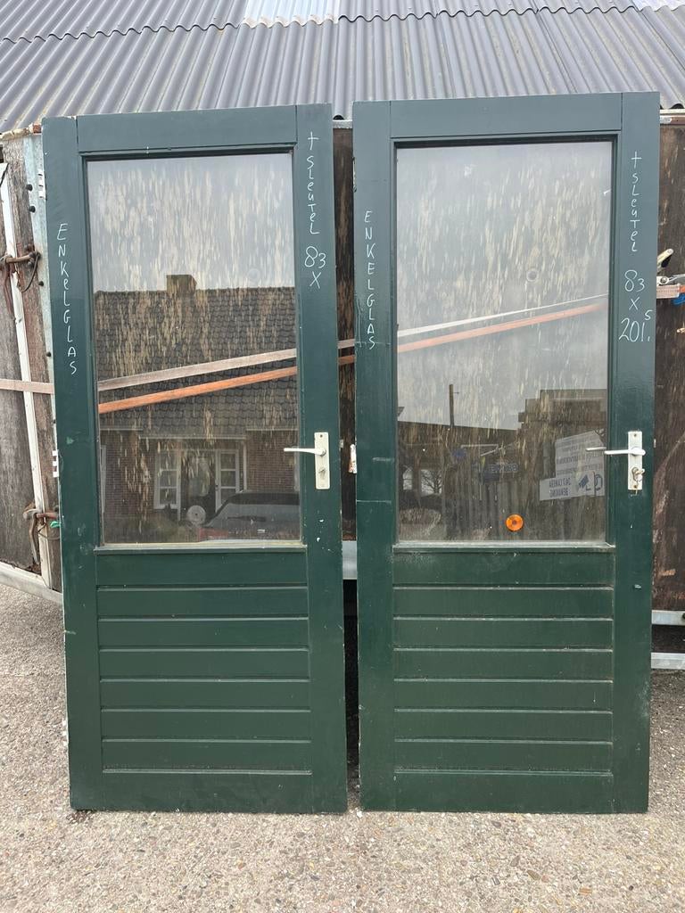 Buitendeuren merbau 95 x vele maten . Voordeur . Achterdeur., Ophalen, 80 tot 100 cm, 200 tot 215 cm, Buitendeur