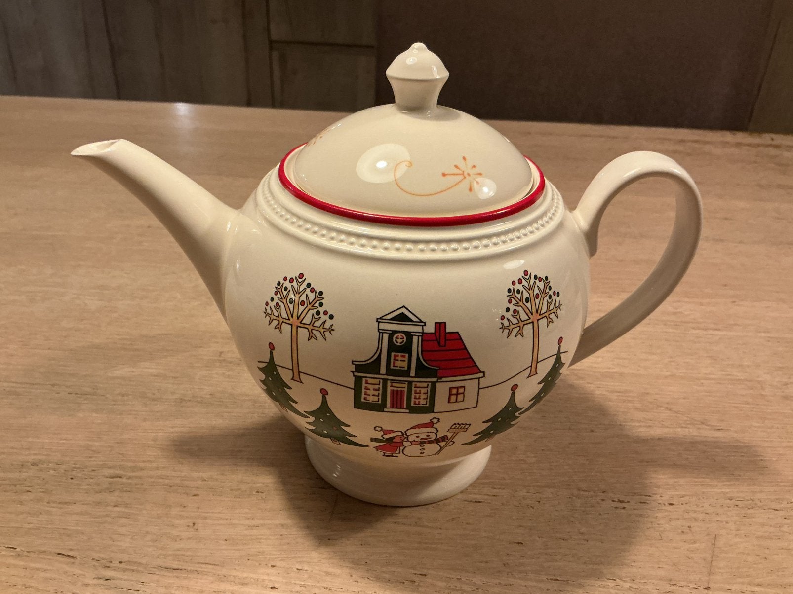 Theepot Wedgwood Windsor Christmas kerstservies Nieuw, Antiek en Kunst, Antiek | Servies los, Ophalen of Verzenden