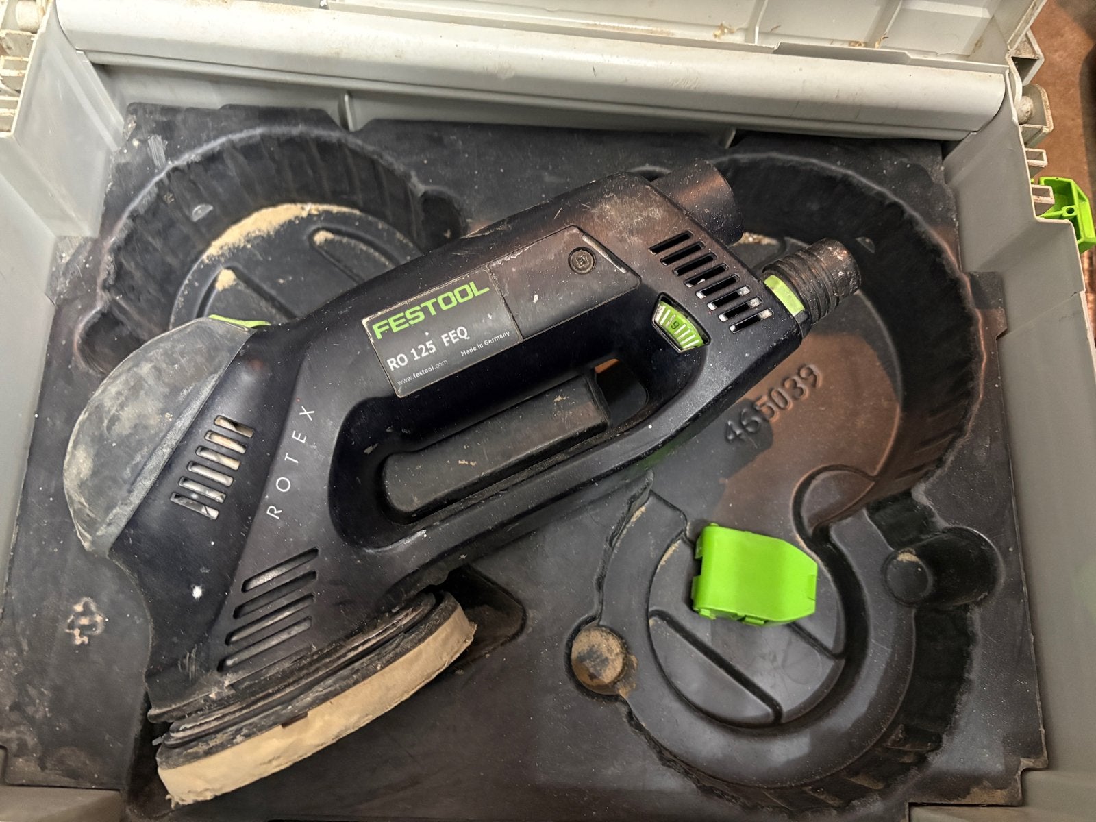 Festool Rotex RO 125 FEQ Excentrische Schuurmachine, Ophalen of Verzenden, Gebruikt, Minder dan 600 watt, Excentrische schuurmachine