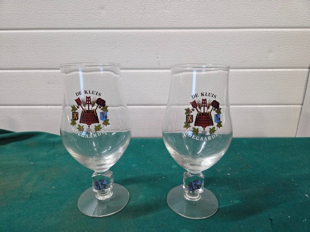 bierglazen hoegaarden de kluis, Ophalen of Verzenden, 'T Olde Gre-j, Info@toldegrej.nl, Endepoelstraat 20f Didam