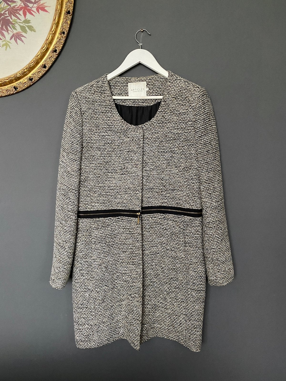 Articles bouclé blazer maat 40, Ophalen of Verzenden, Zo goed als nieuw, Maat 38/40 (M)