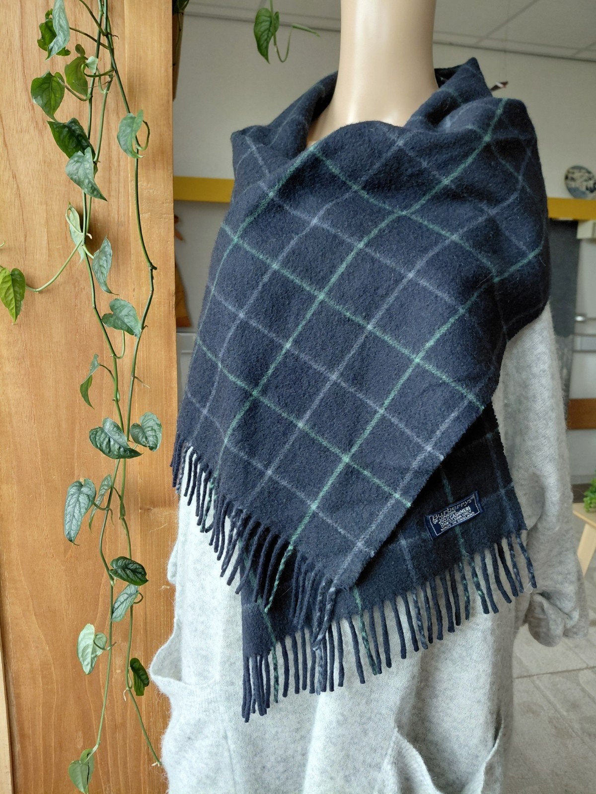 Burberry's  Cashmere sjaal orgineel, Verzenden, Overige maten, Burberrys, Zo goed als nieuw