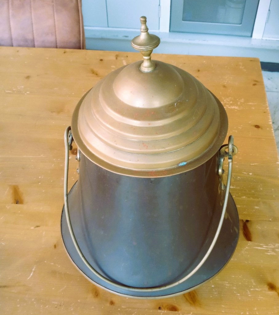 Antieke koperen doofpot, Antiek en Kunst, Ophalen of Verzenden, Koper