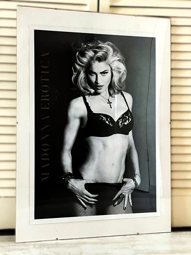 Madonna - Erotica - promo poster Size 42 x 59, Verzamelen, Muziek, Artiesten en Beroemdheden, Ophalen of Verzenden, Zo goed als nieuw