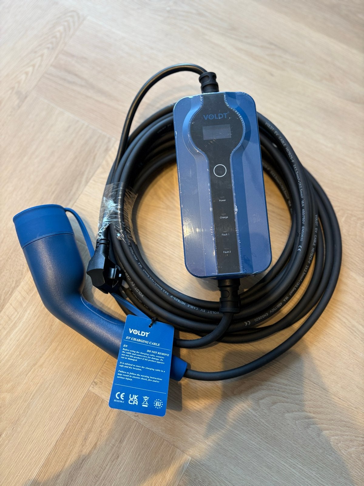Voldt Mobiele Thuislader voor Elektrische Voertuigen, Auto diversen, Laadpalen, Ophalen of Verzenden, Nieuw, Laadkabel