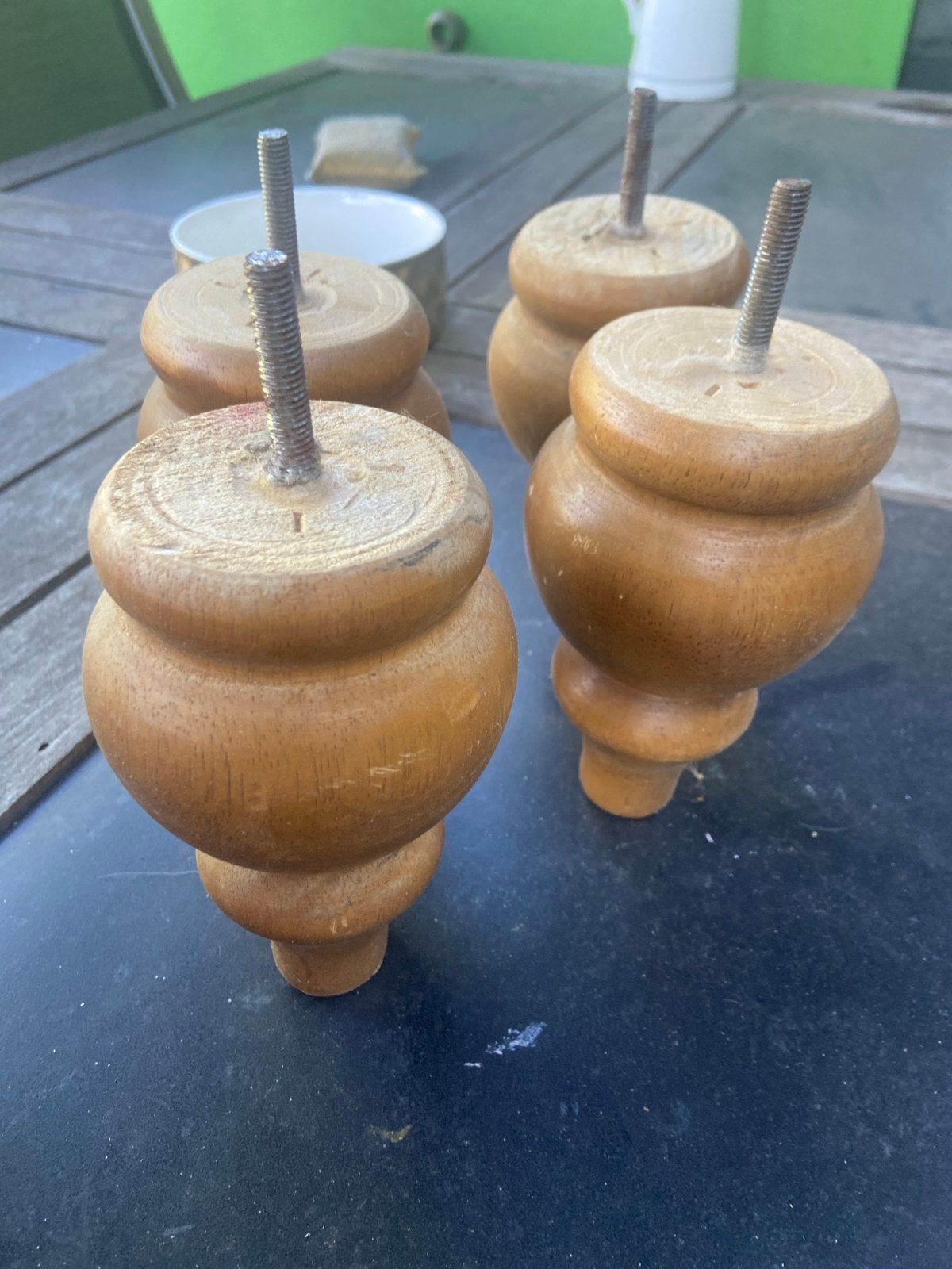 Houten bank/Kast/Meubelpoten 2x4 stuks 15cm hoog, Huis en Inrichting, Ophalen of Verzenden, Zo goed als nieuw