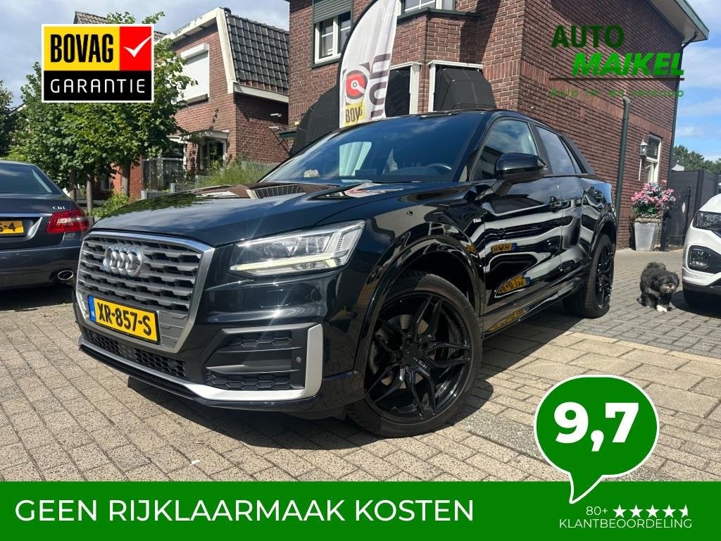 Audi Q2 1.4 TFSI COD S-LINE AUTOMAAT, Auto's, Gebruikt, 4 cilinders, Zwart, Origineel Nederlands