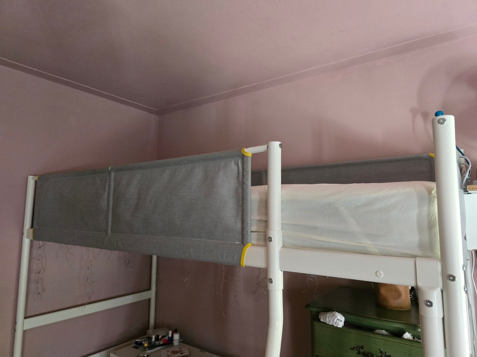 IKEA Vitval Hoogslaper, wit, Ophalen, Gebruikt, Eenpersoons, 200 cm