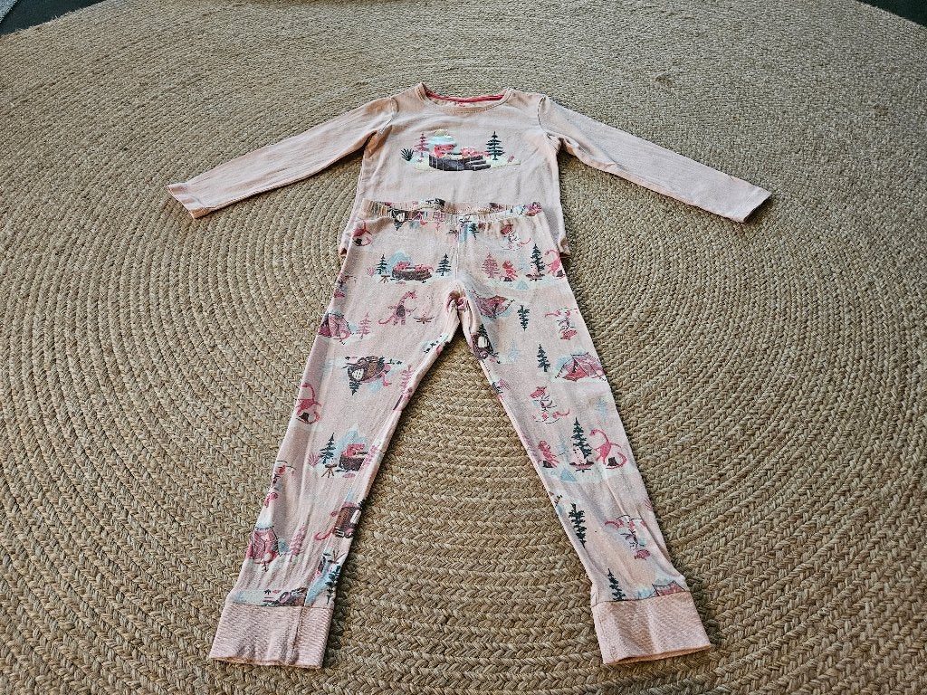 Roze Dino pyjama van de Hema, maat 110-116, Nacht- of Onderkleding, Meisje, Ophalen of Verzenden, Zo goed als nieuw