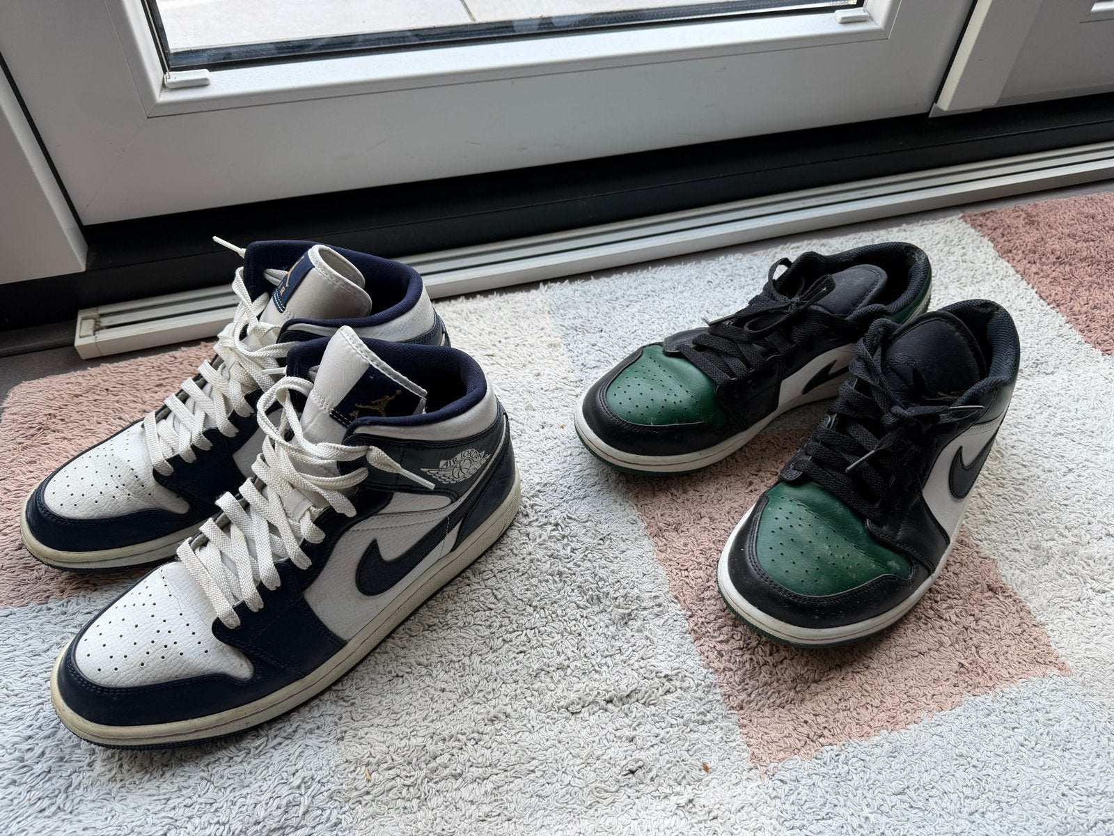 Nike Air Jordan sneakers - 2 paar maat 42.5 en 43, Overige kleuren, Ophalen of Verzenden, Sneakers of Gympen, Gedragen