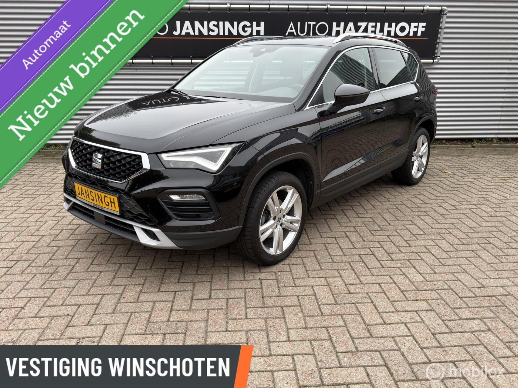 Seat Ateca 1.5 TSI Style Automaat! | Camera | PDC V+A | Navi, Auto's, Gebruikt, Zwart, 4 cilinders, Ateca