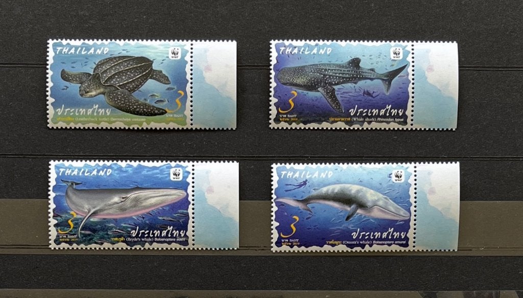 Thailand Postfris 2019 WNF WWF Zee dieren Walvis Schildpad, Ophalen of Verzenden, Postfris, Dier of Natuur