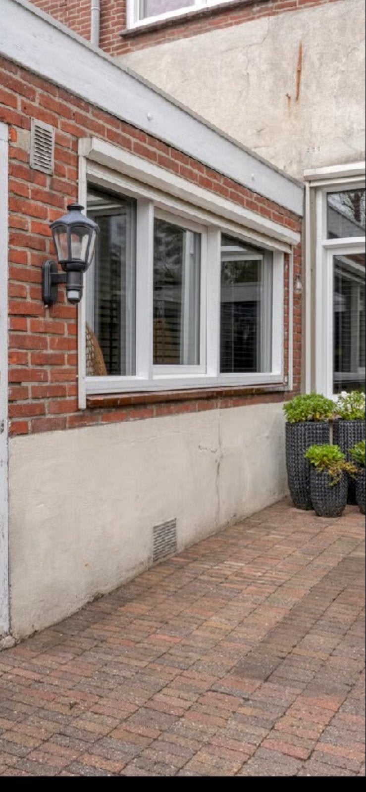 Kunststof Gevelraam met dubbelglas, Doe-het-zelf en Verbouw, Glas en Ramen, Ophalen, Gevelraam of Ruit, Gebruikt, 80 tot 120 cm