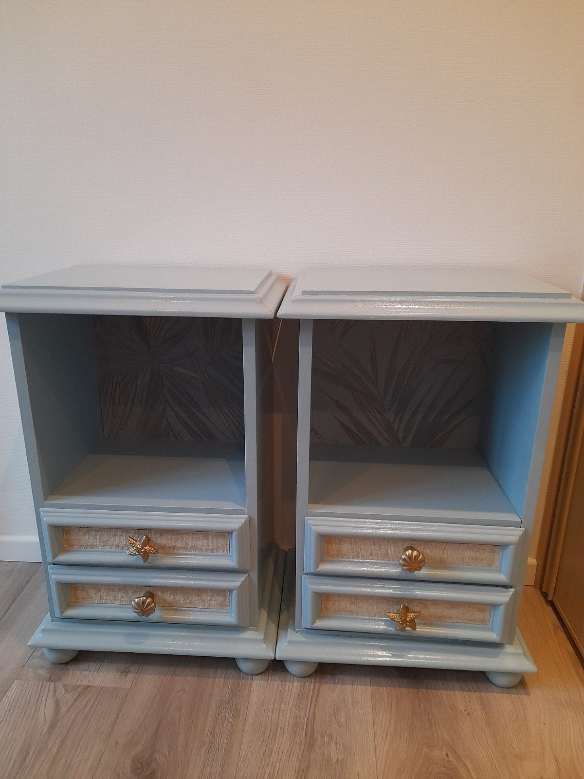 Nachtkastjes set - 2 stuks, Ophalen, Minder dan 45 cm, 55 tot 70 cm, Zo goed als nieuw